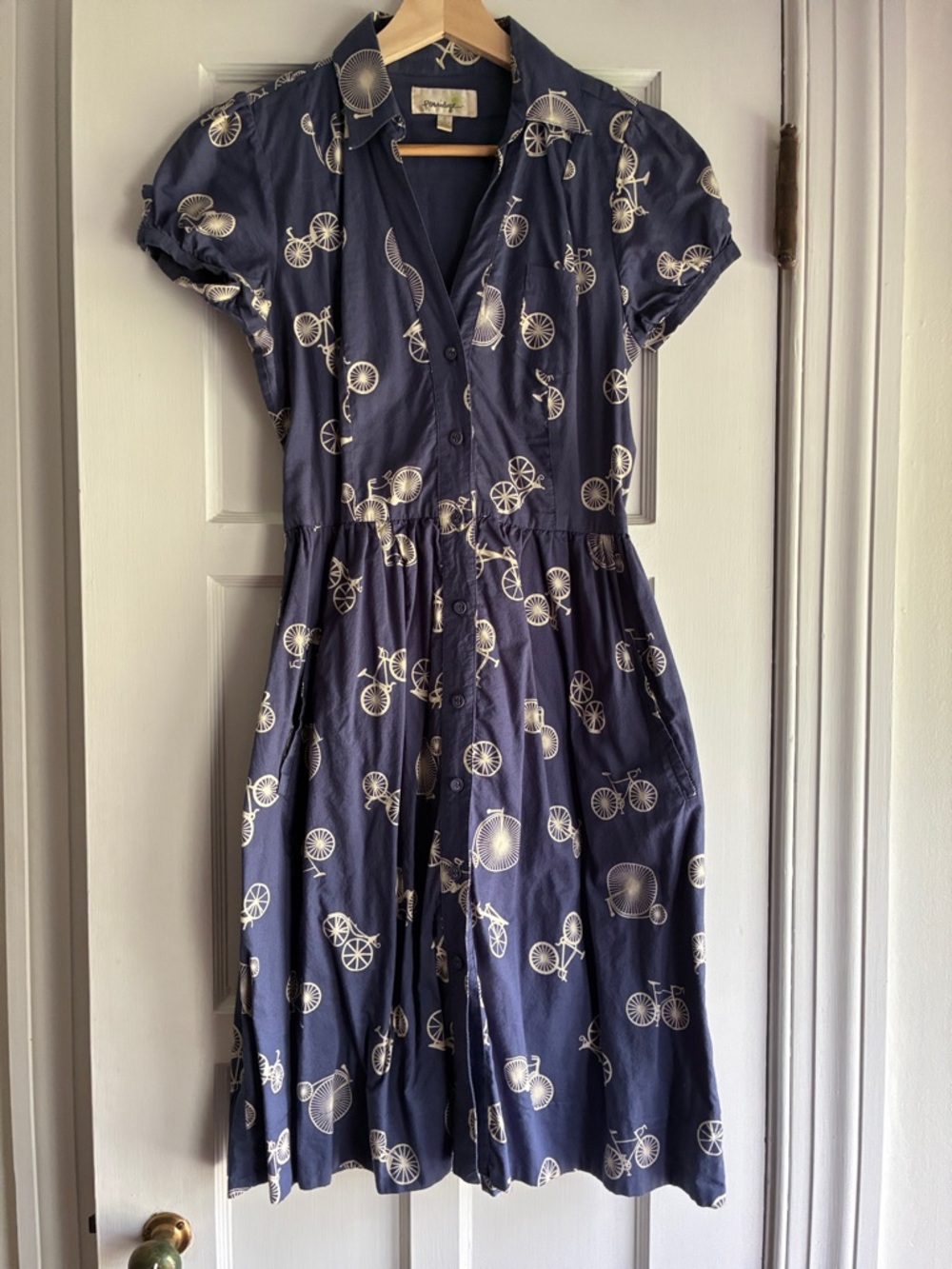 Vintage Anthropologie Porridge Bicycle Dress